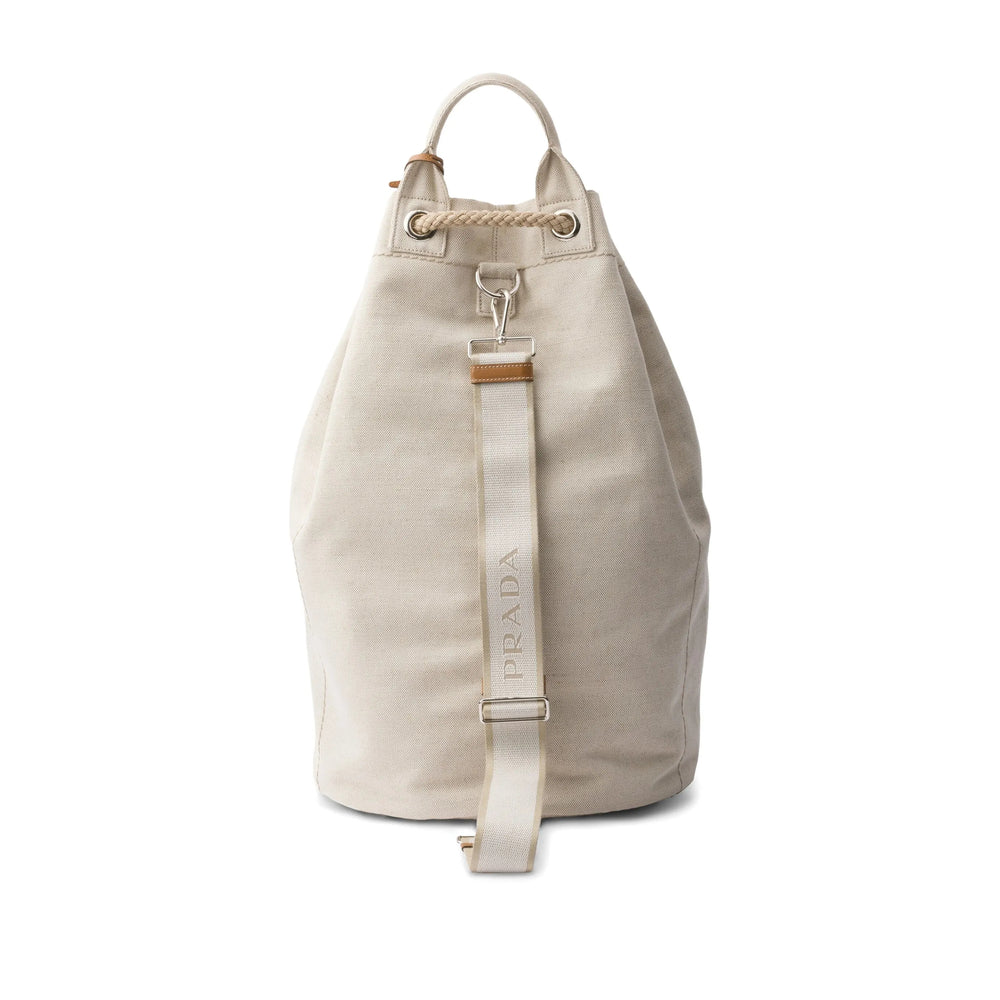 Prada Neutrals Backpacks Men PRADA