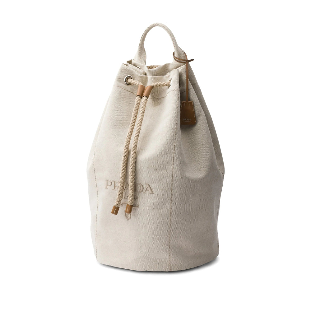 Prada Neutrals Backpacks Men PRADA
