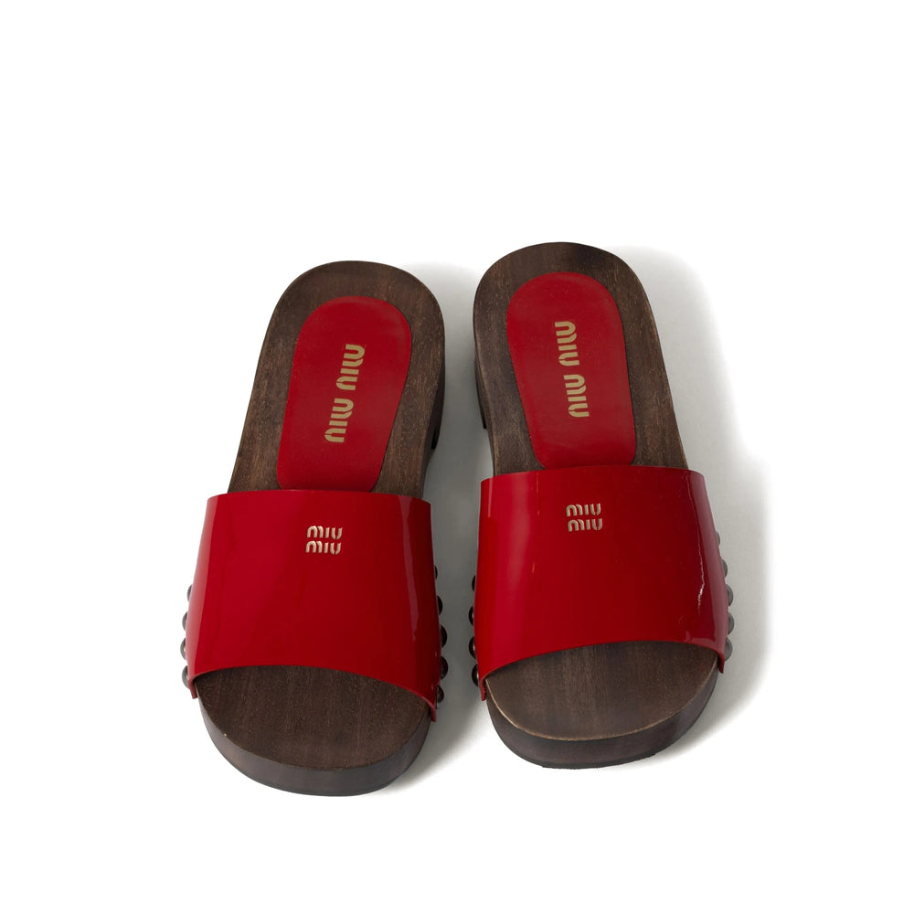 Miu Miu Red Sandals Women MIU MIU