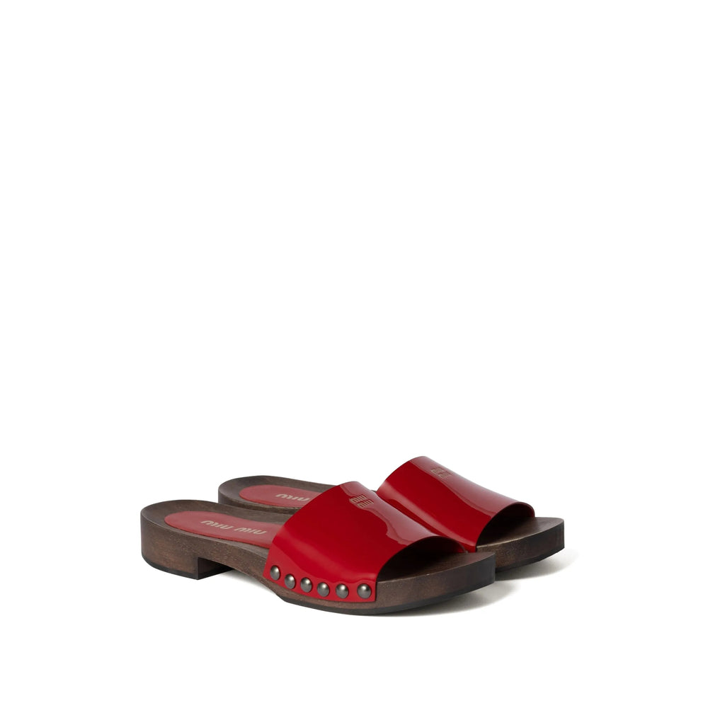 Miu Miu Red Sandals Women MIU MIU