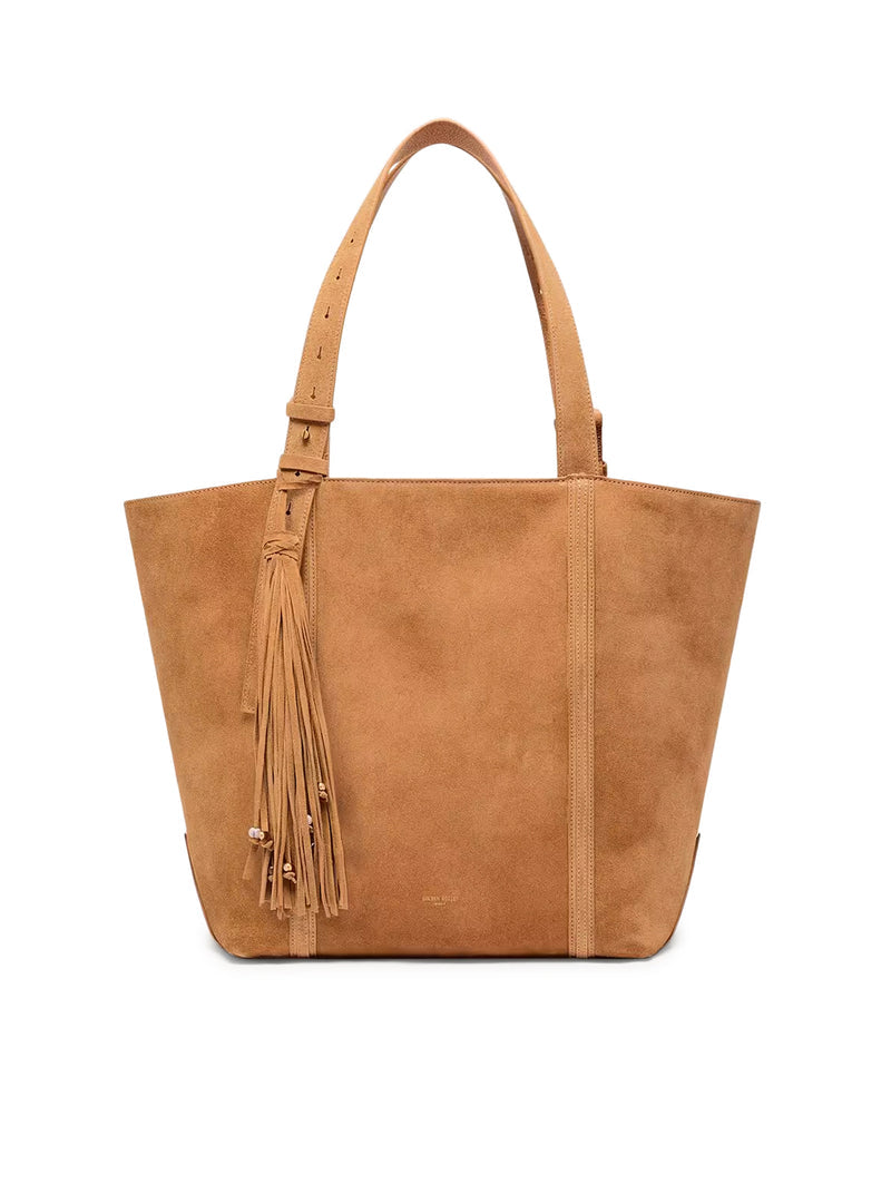 Golden Goose Deluxe Brand Women 24/7 East West Bag In Suede With Fringes GOLDEN GOOSE