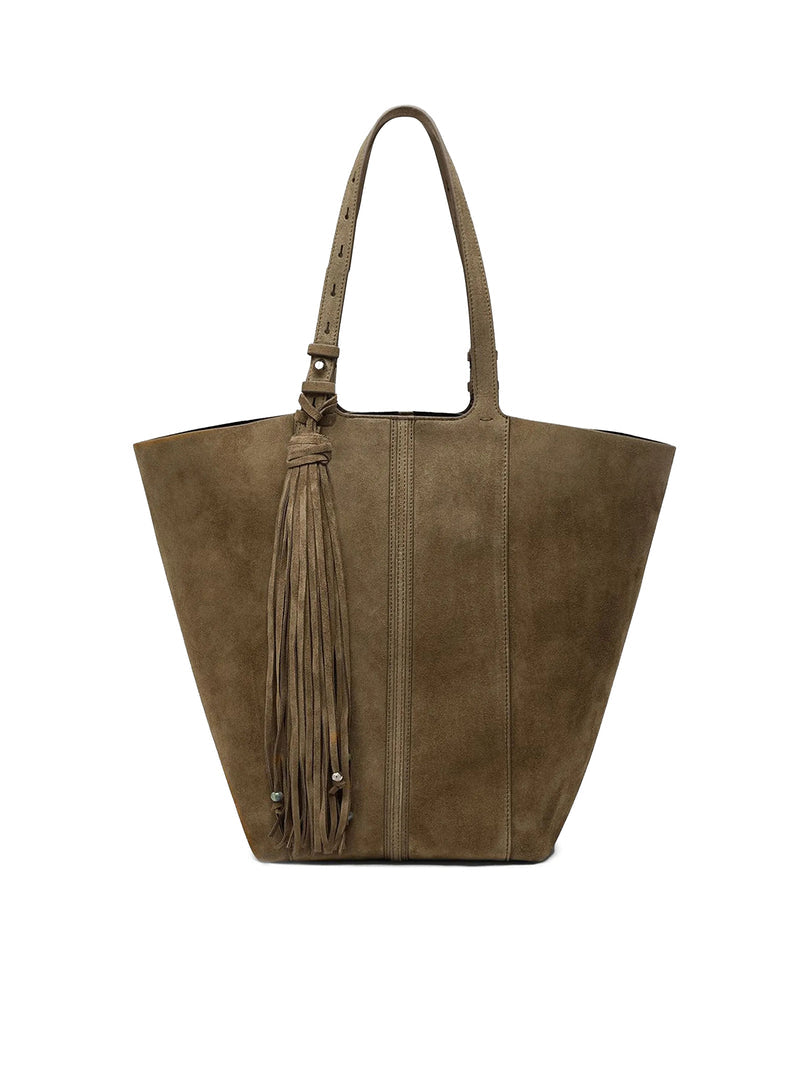 Golden Goose Deluxe Brand Women Suede Tote Bag With Fringes GOLDEN GOOSE