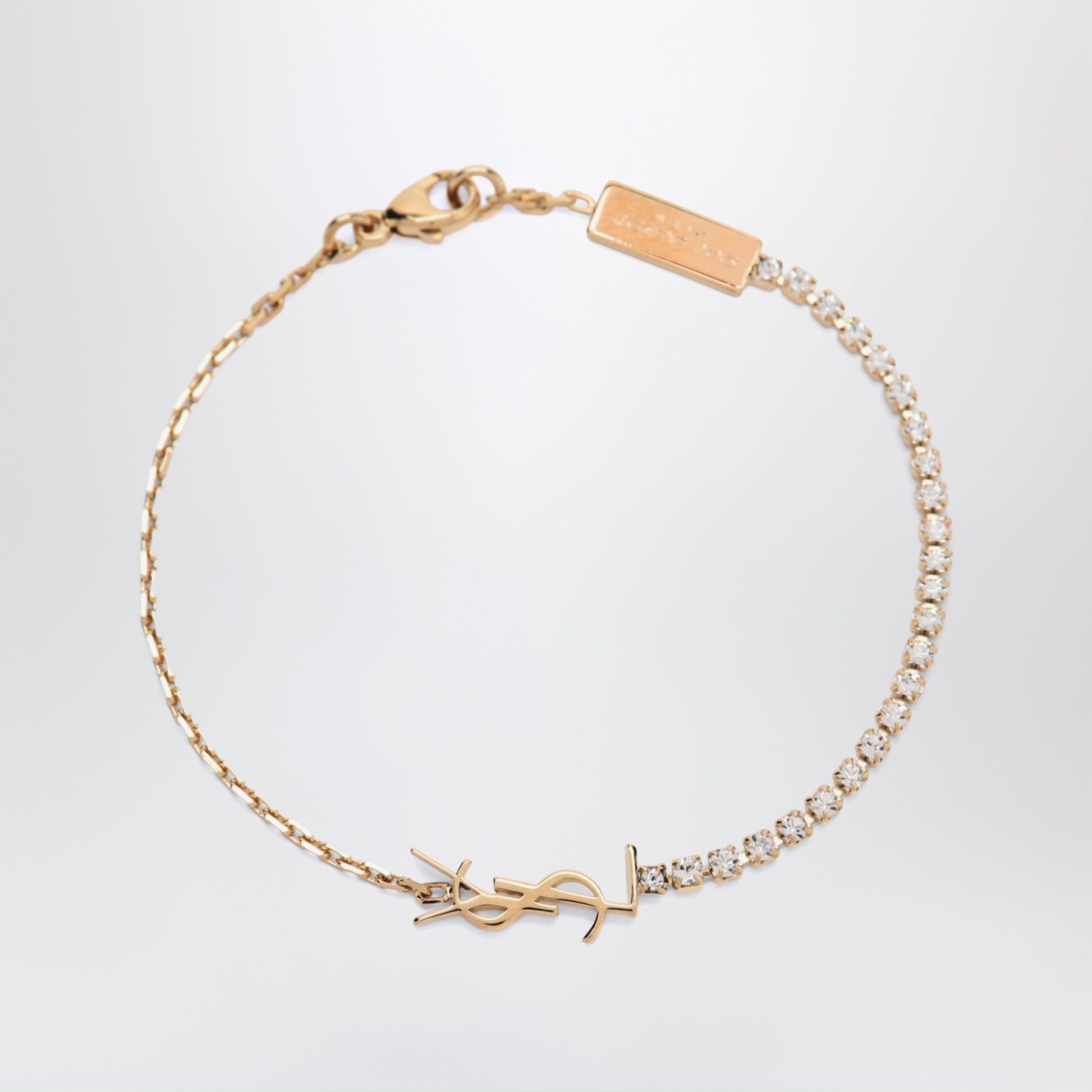 Saint Laurent Cassandre Charm Bracelet In Gold-Tone Metal Women SAINT LAURENT