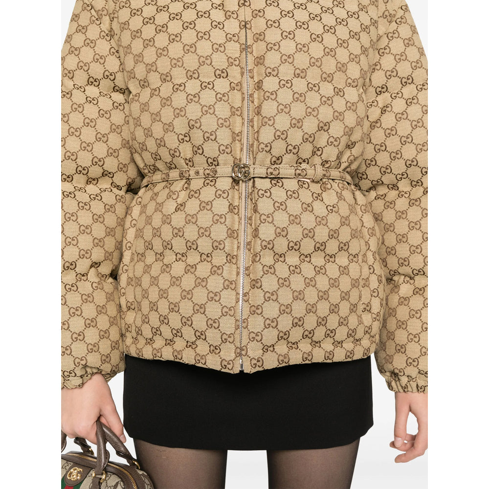Gucci Neutrals Jackets - Puffer Jackets Women GUCCI