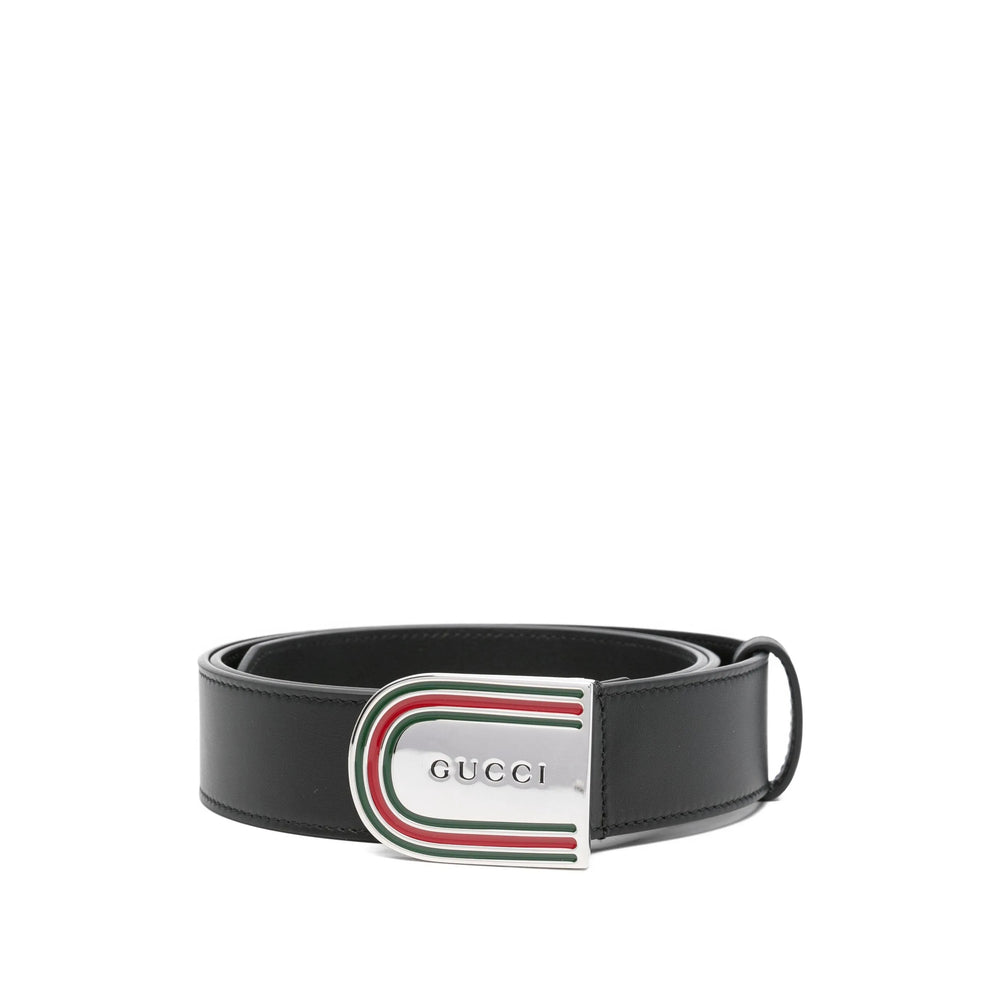 Gucci Black Belts Men GUCCI
