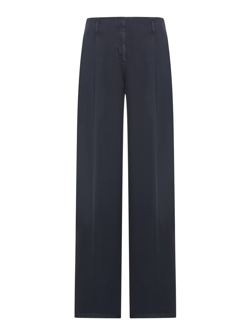 Golden Goose Deluxe Brand Women Black Cotton Denim Trousers With Lived-In Treatment GOLDEN GOOSE