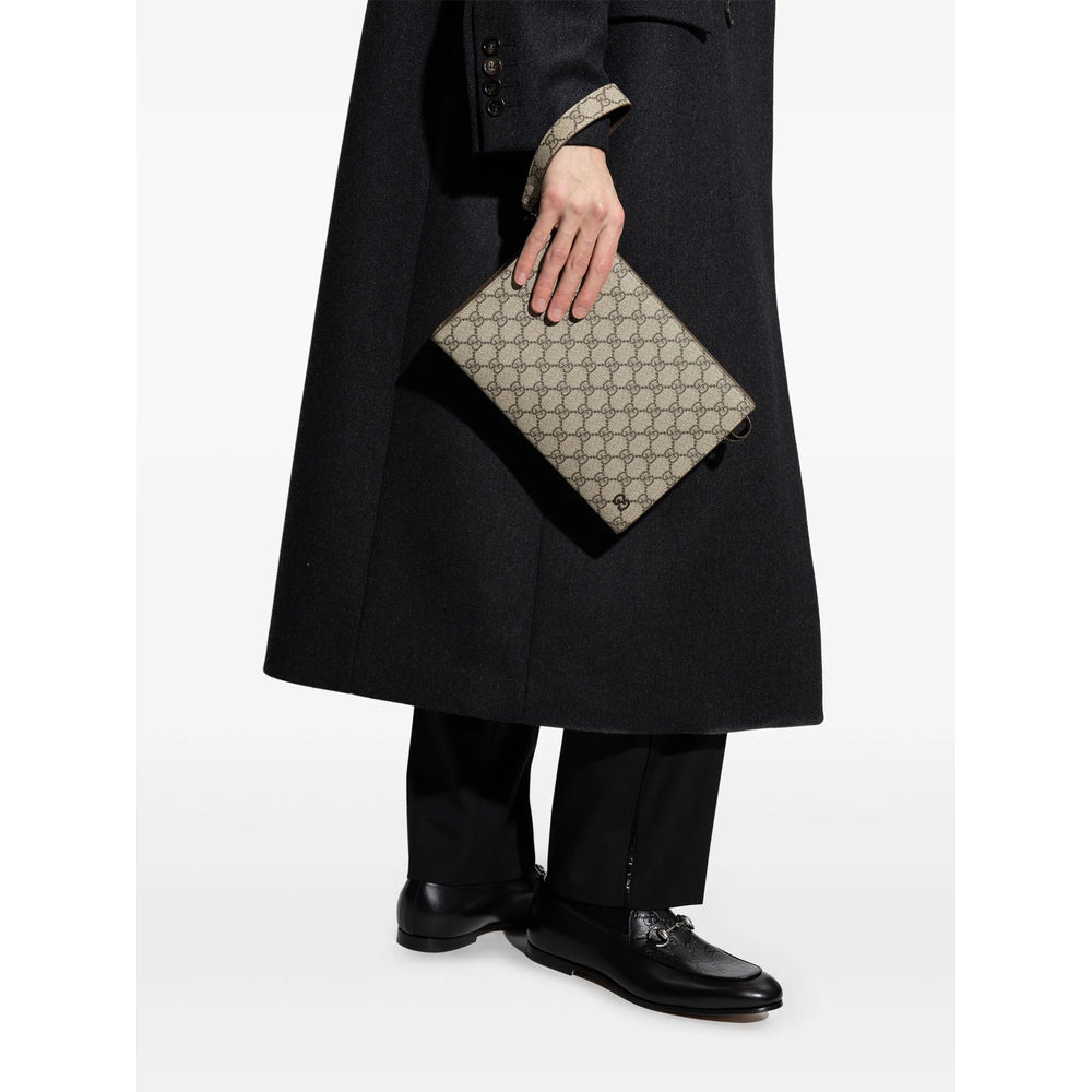 Gucci Neutrals Clutch Bags Men GUCCI