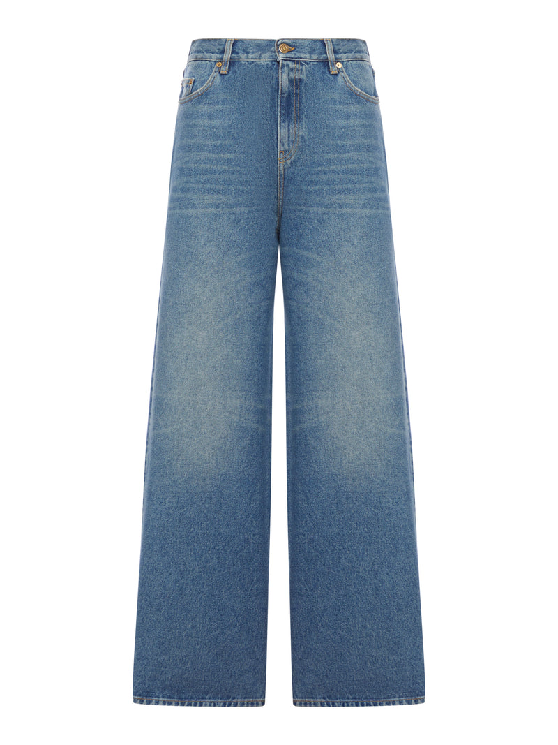 Golden Goose Deluxe Brand Women Wide Leg Five-Pocket Jeans GOLDEN GOOSE