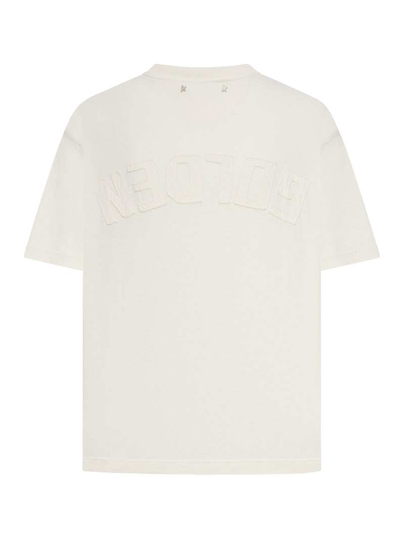 Golden Goose Deluxe Brand Women T-Shirt With Reverse Logo On The Back GOLDEN GOOSE