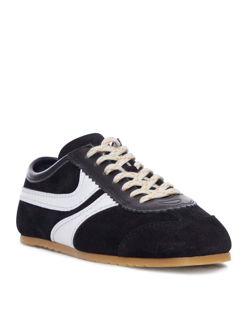 Dries Van Noten Women Two-Tone Leather And Suede Sneakers DRIES VAN NOTEN