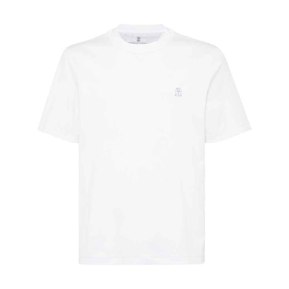 Brunello Cucinelli White T-Shirts & Vests - T-Shirts Men BRUNELLO CUCINELLI