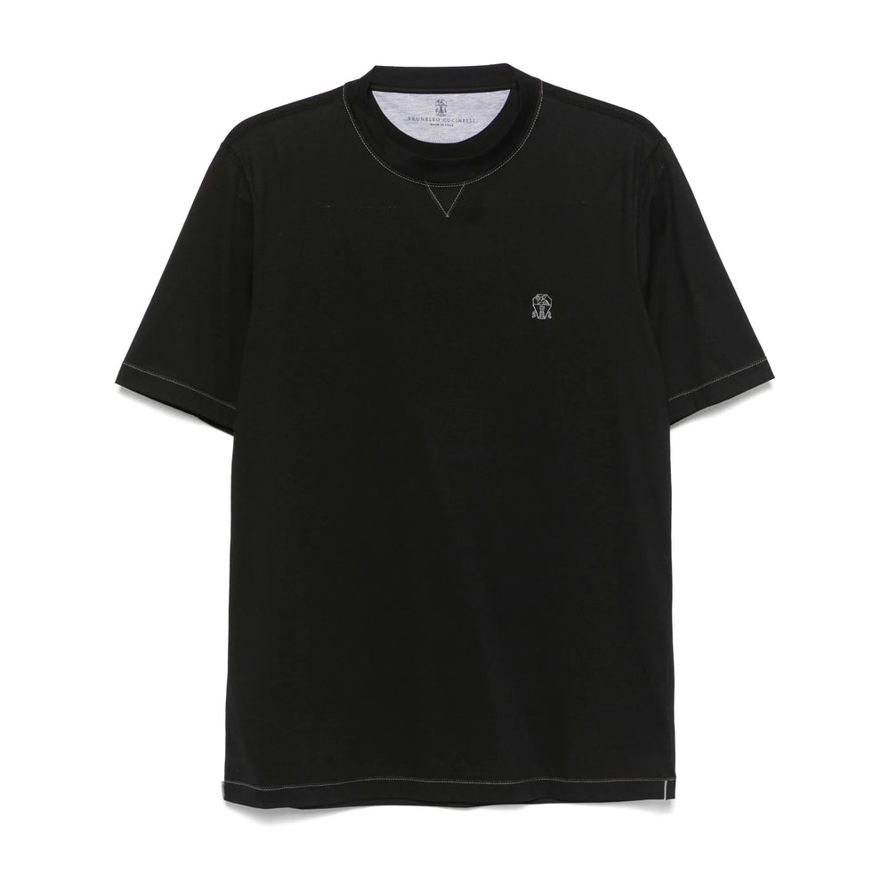 Brunello Cucinelli Black T-Shirts & Vests - T-Shirts Men BRUNELLO CUCINELLI