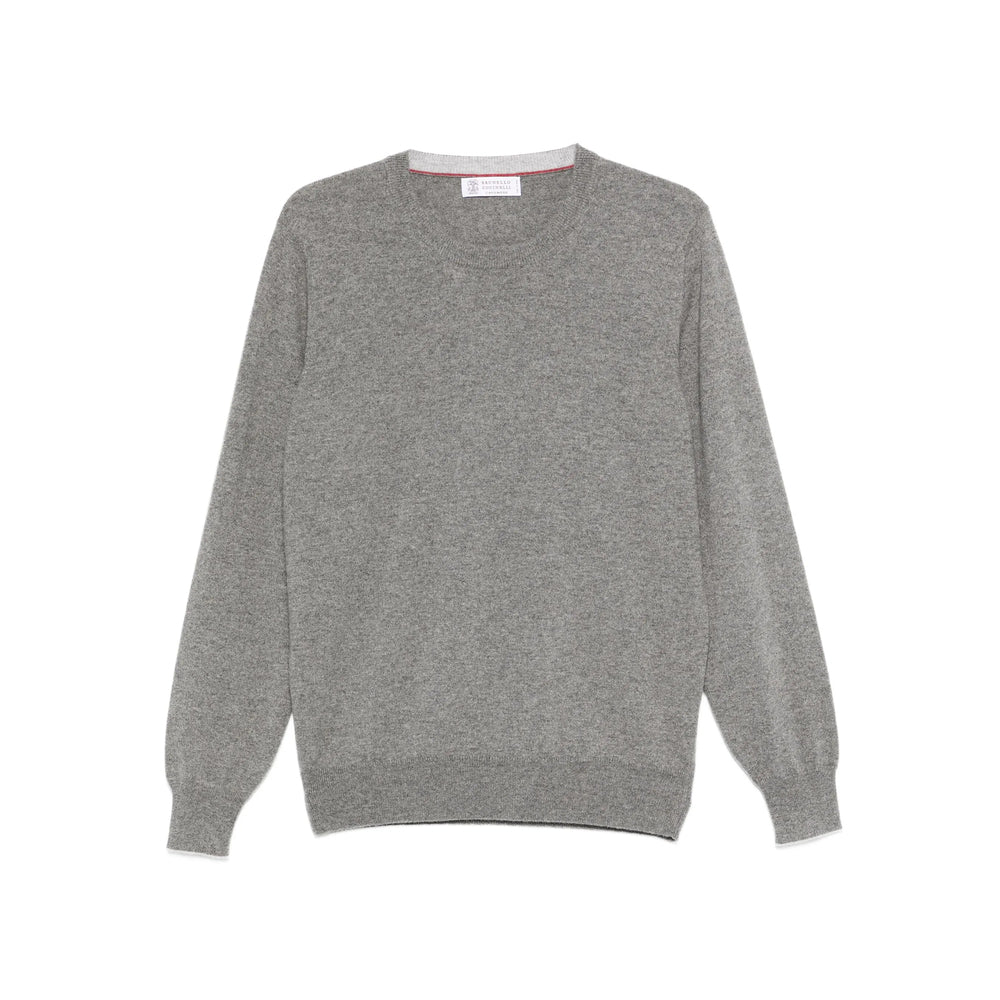 Brunello Cucinelli Grey Sweaters & Knitwear - Jumpers Men BRUNELLO CUCINELLI