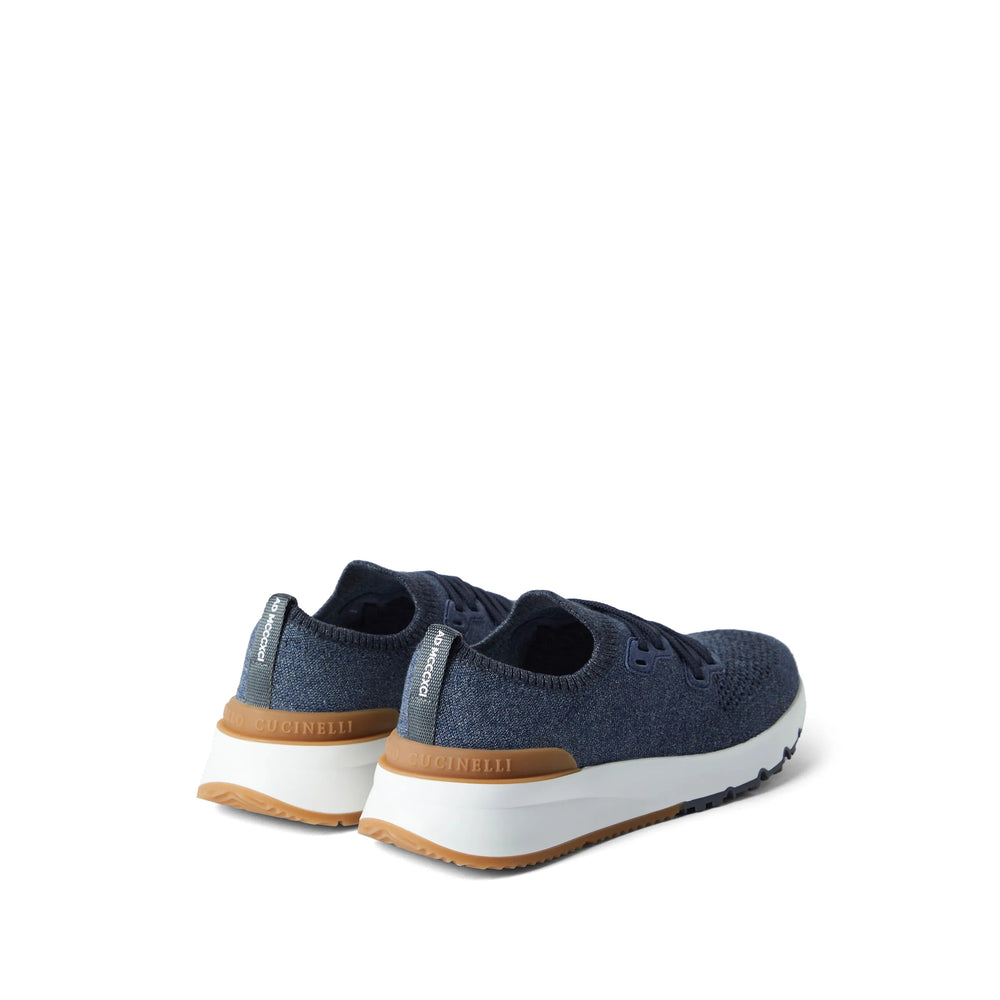 Brunello Cucinelli Blue Trainers - Low-Tops Men BRUNELLO CUCINELLI