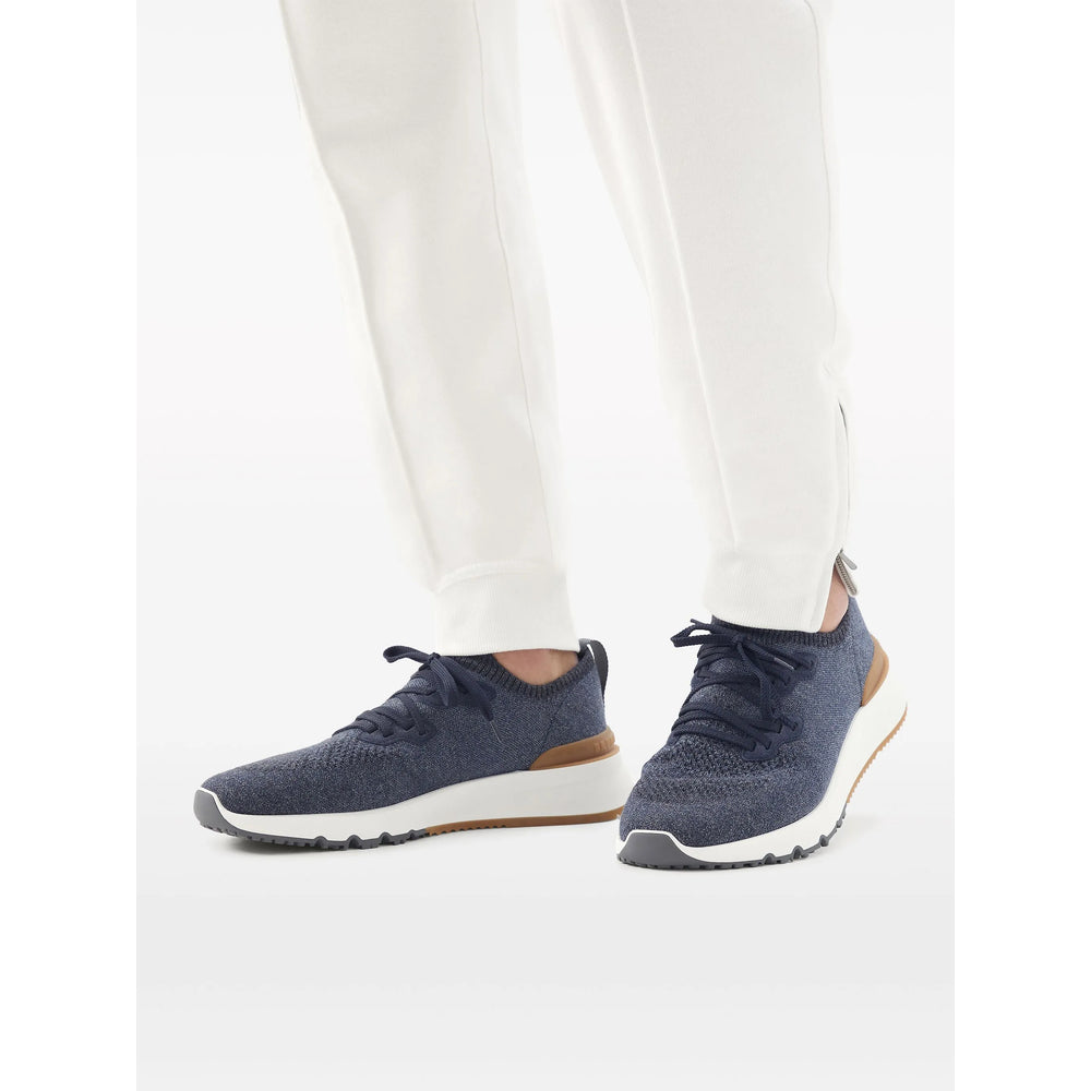 Brunello Cucinelli Blue Trainers - Low-Tops Men BRUNELLO CUCINELLI