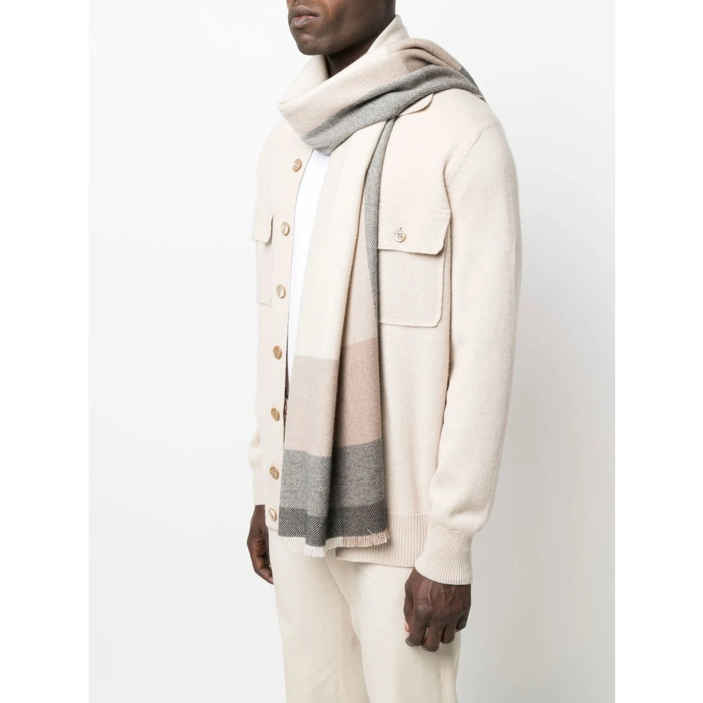 Brunello Cucinelli Grey Scarves Men BRUNELLO CUCINELLI