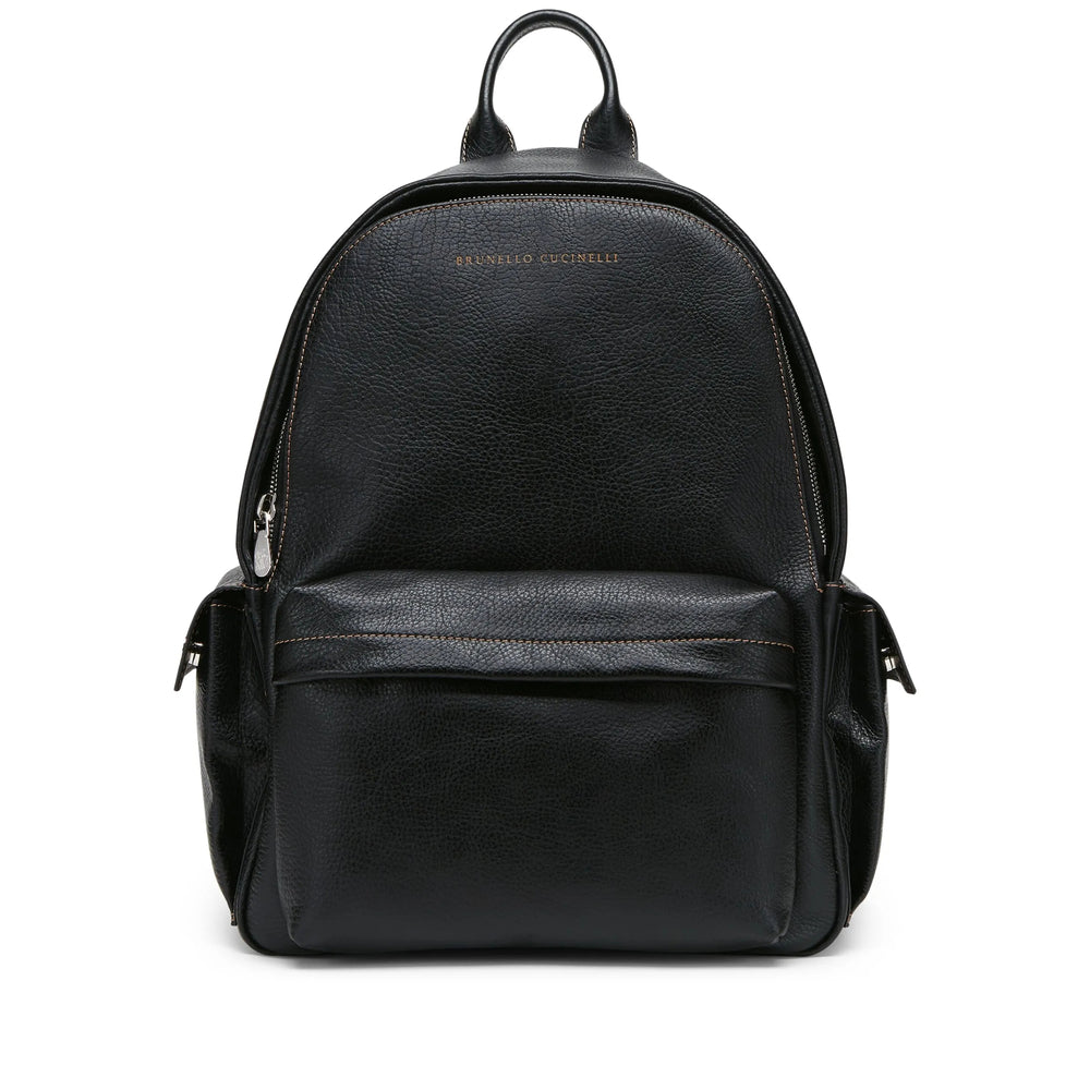 Brunello Cucinelli Black Backpacks Men BRUNELLO CUCINELLI