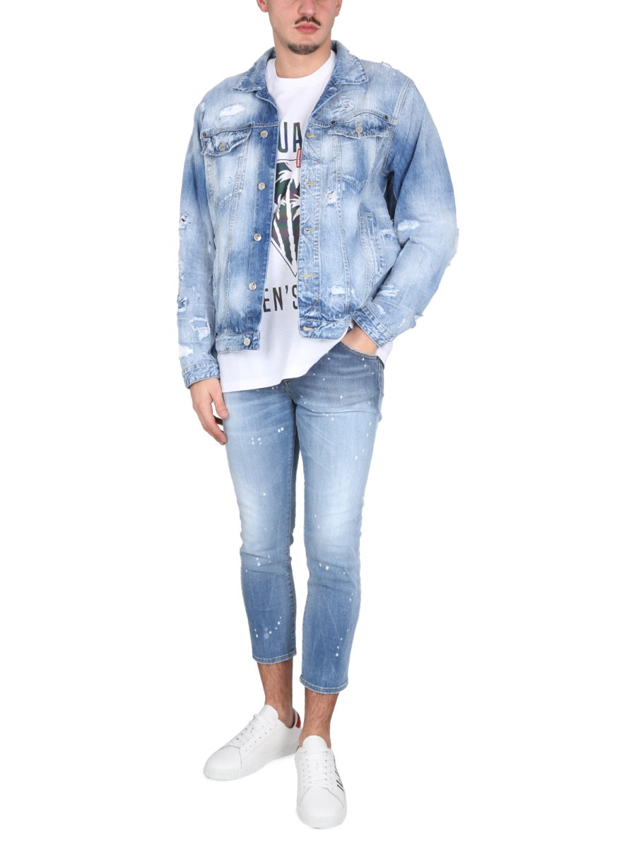 Dsquared Men T-Shirt D2 Caten's Beach DSQUARED2