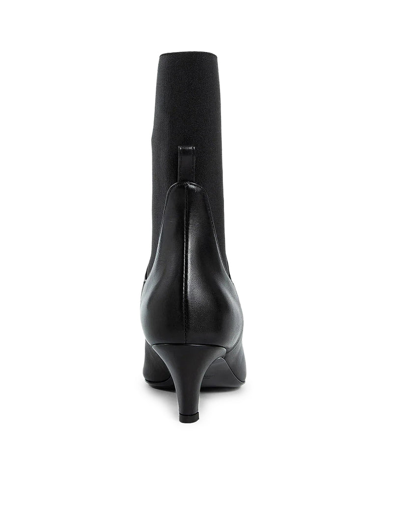 Toteme Women Leather Mid-Heel Boots TOTEME