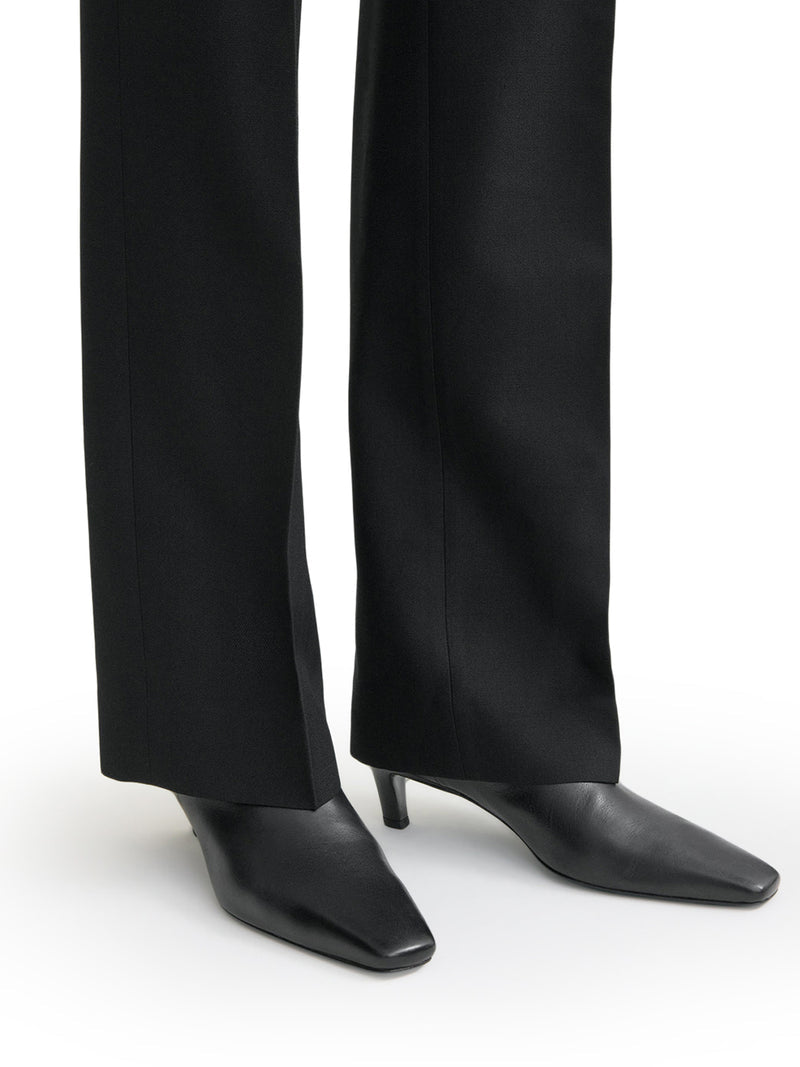 Toteme Women Leather Mid-Heel Boots TOTEME