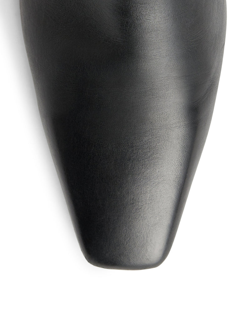 Toteme Women Leather Mid-Heel Boots TOTEME