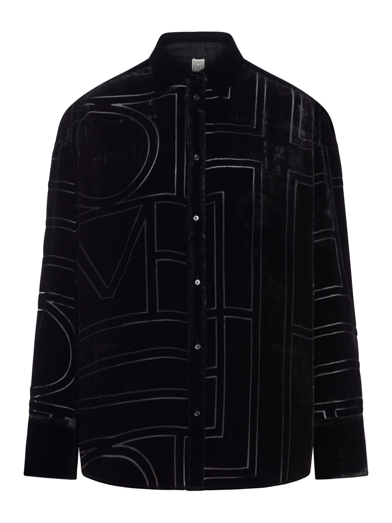Toteme Women Oversized Devoré Shirt TOTEME