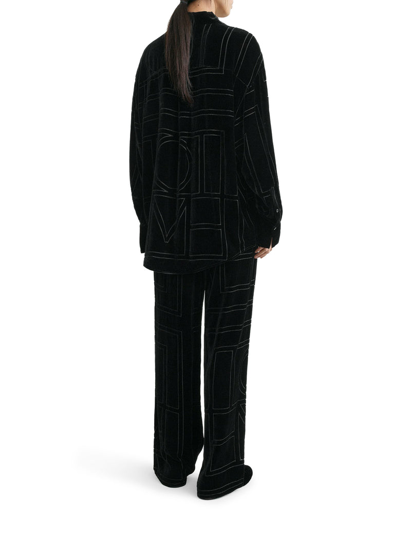 Toteme Women Oversized Devoré Shirt TOTEME