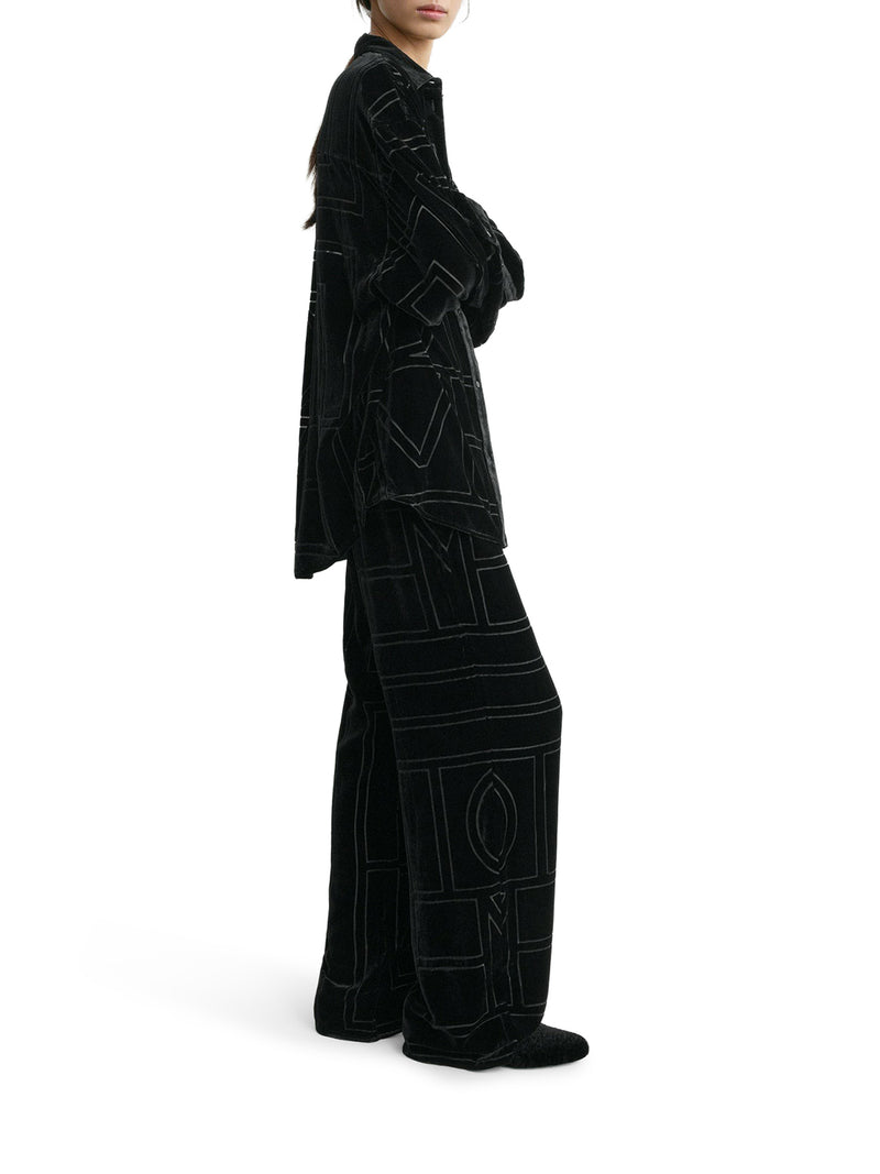 Toteme Women Oversized Devoré Shirt TOTEME