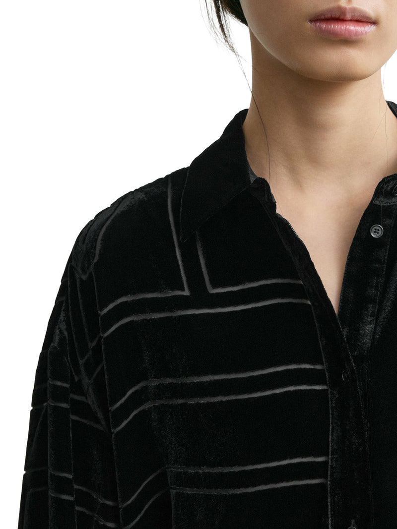 Toteme Women Oversized Devoré Shirt TOTEME