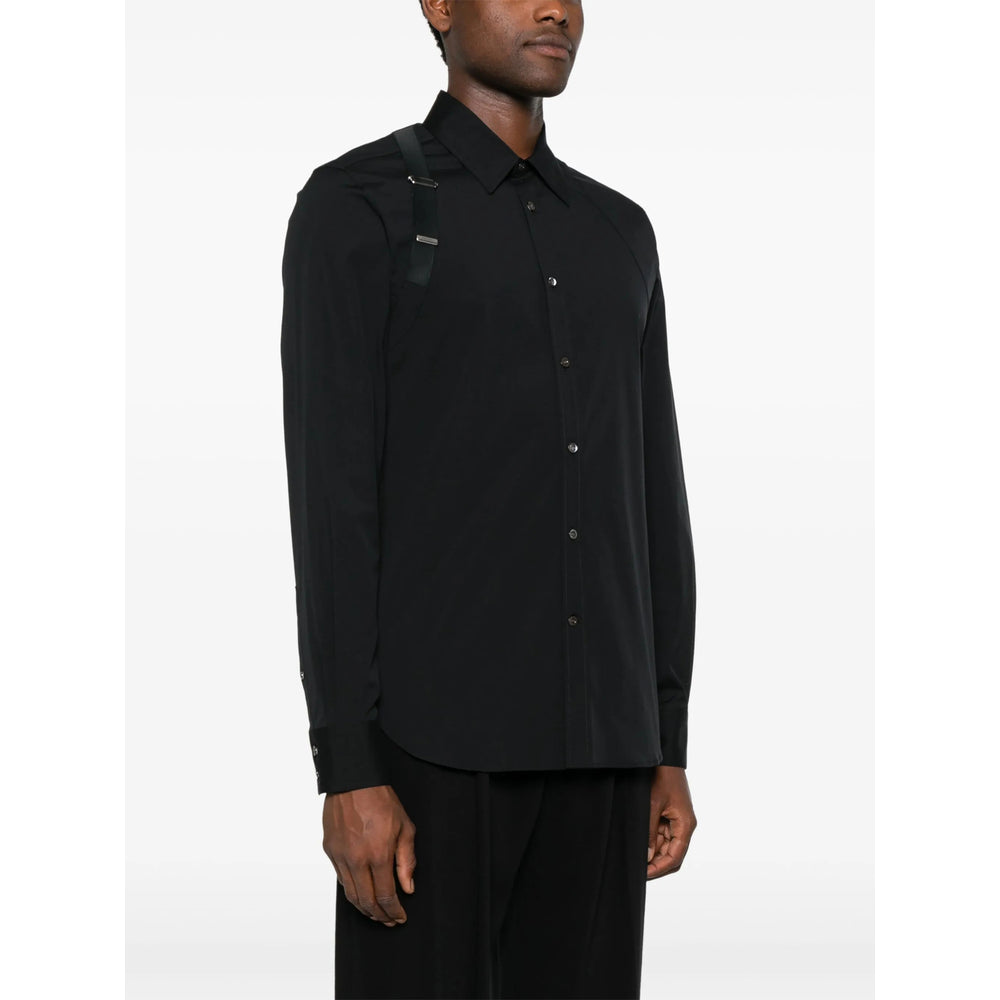Alexander Mcqueen Black Shirts Men ALEXANDER MCQUEEN