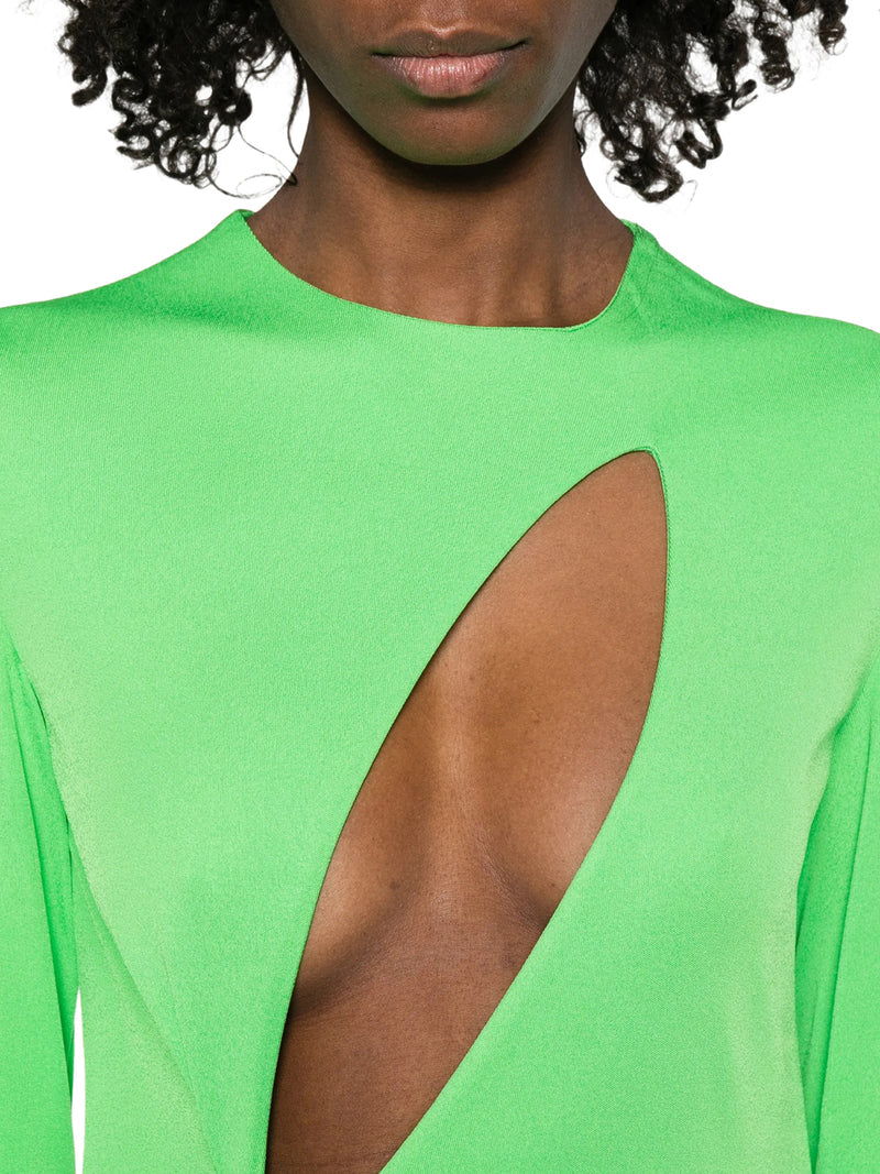 Tom Ford Women Long Sleeve Slash Front Evening Dress TOM FORD