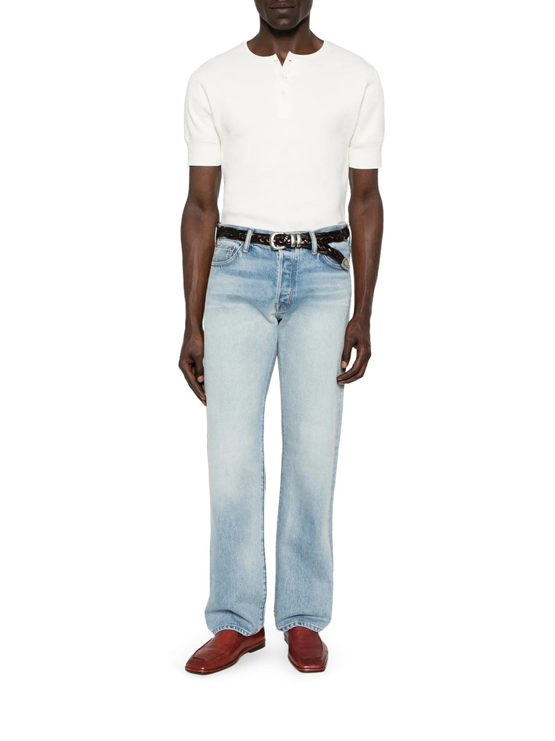 Tom Ford Men 50`S Blue Straight-Fit Denim Jeans TOM FORD