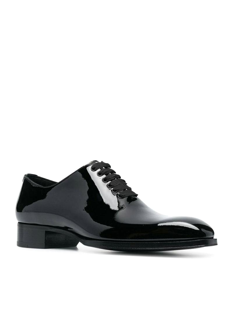 Tom Ford Men Oxford Elkan In Black Patent TOM FORD