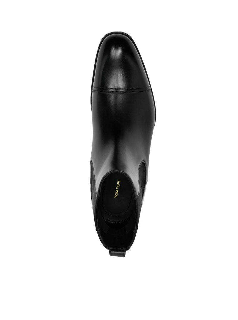 Tom Ford Men Edgar Chelsea Boot In Burnished Leather TOM FORD