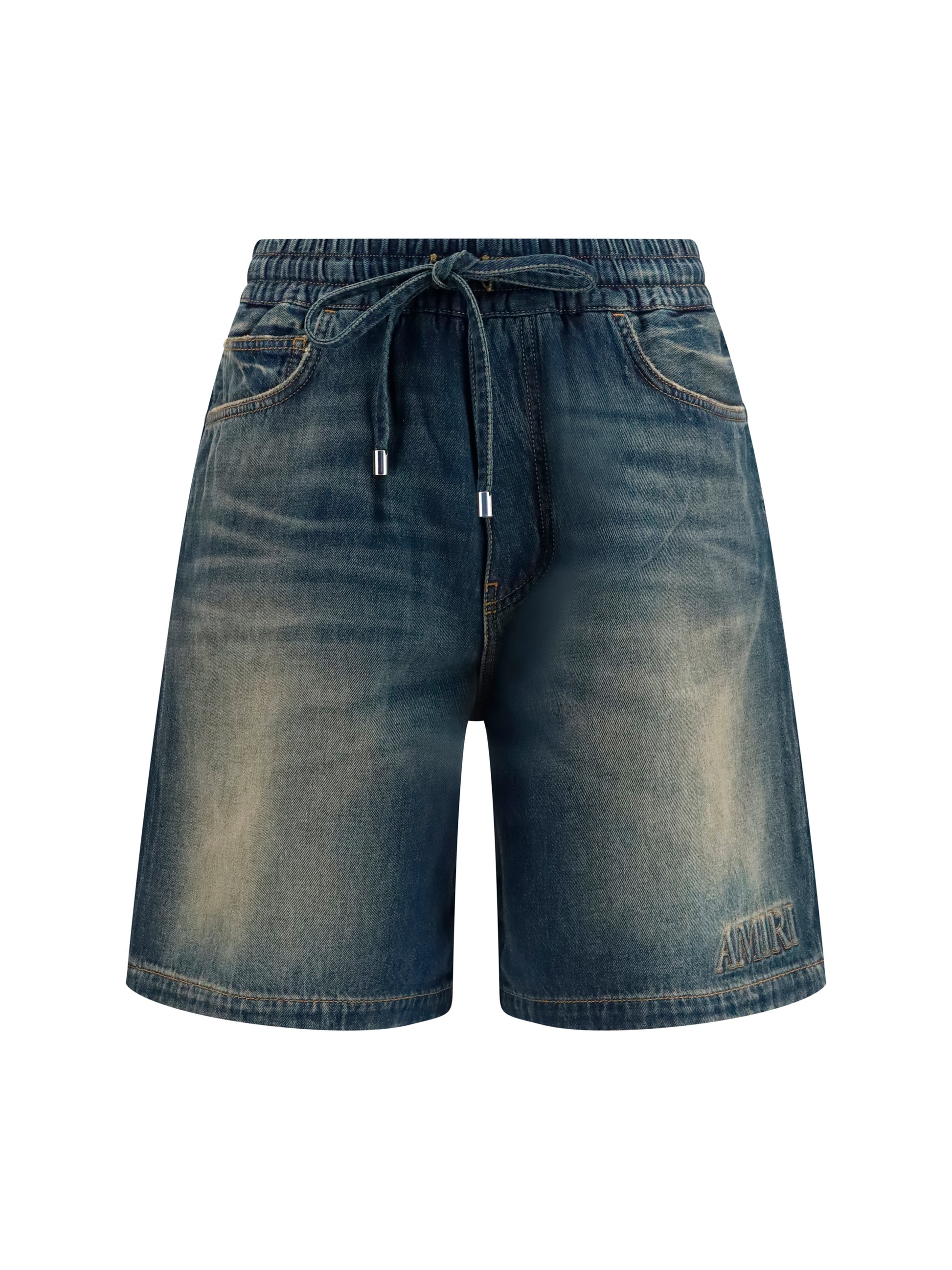 Amiri Men Drawstring Denim Shorts AMIRI