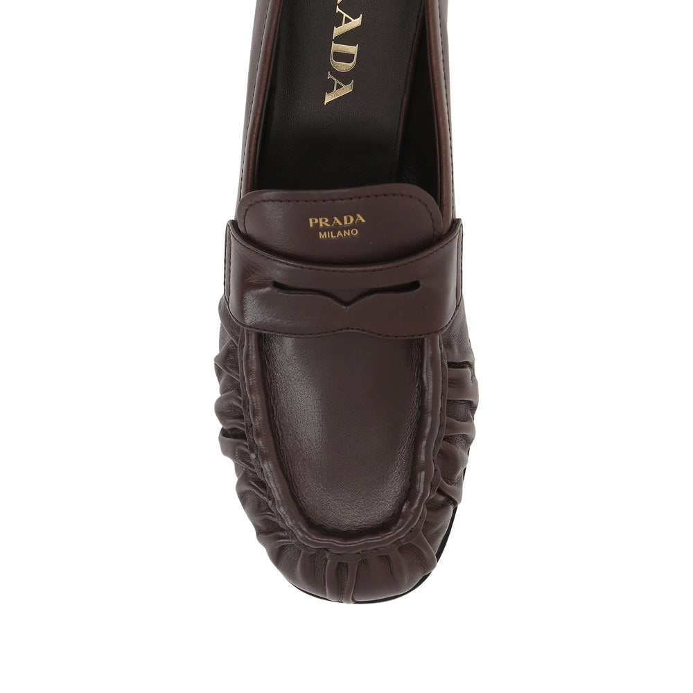 Prada Women Leather Penny Loafers PRADA