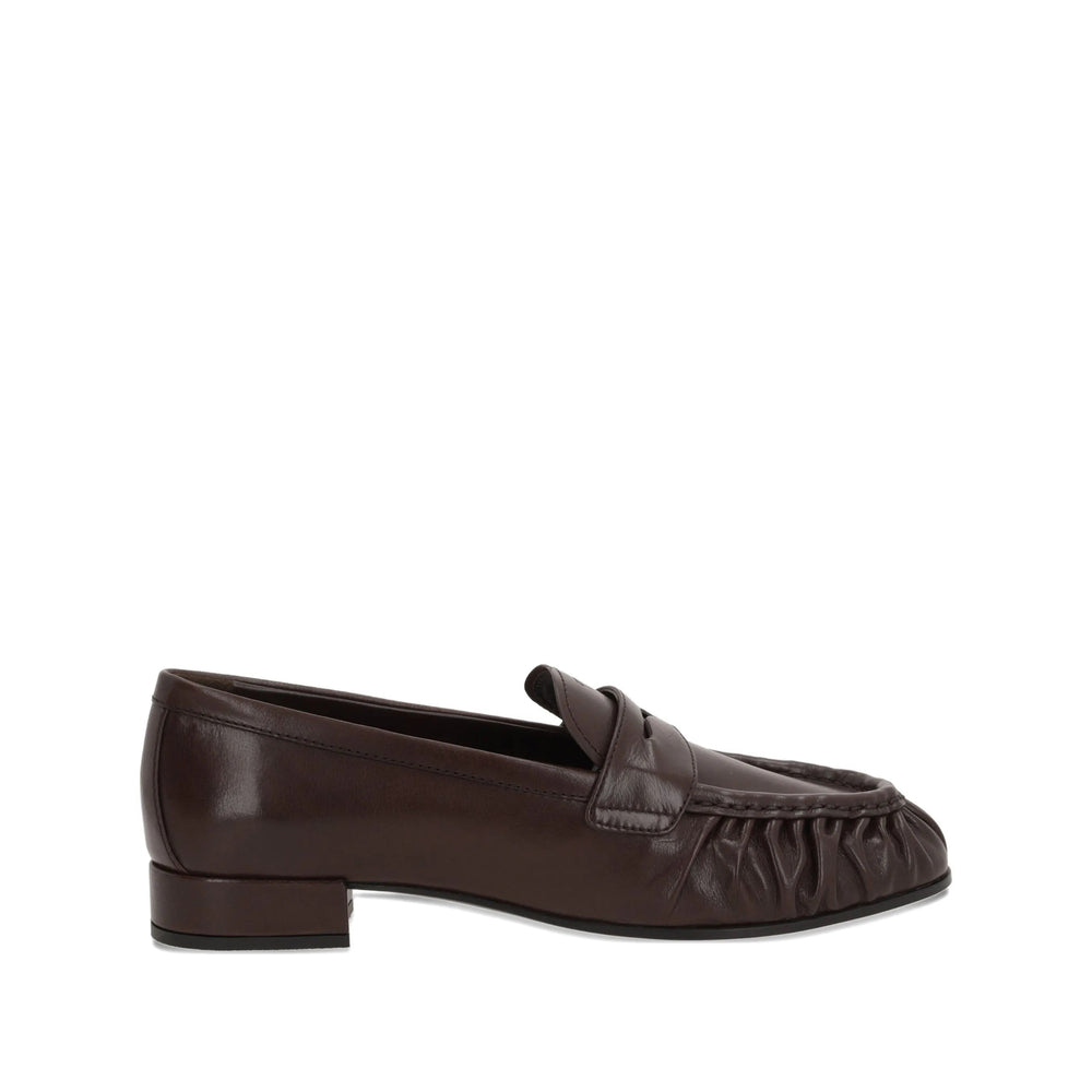 Prada Women Leather Penny Loafers PRADA