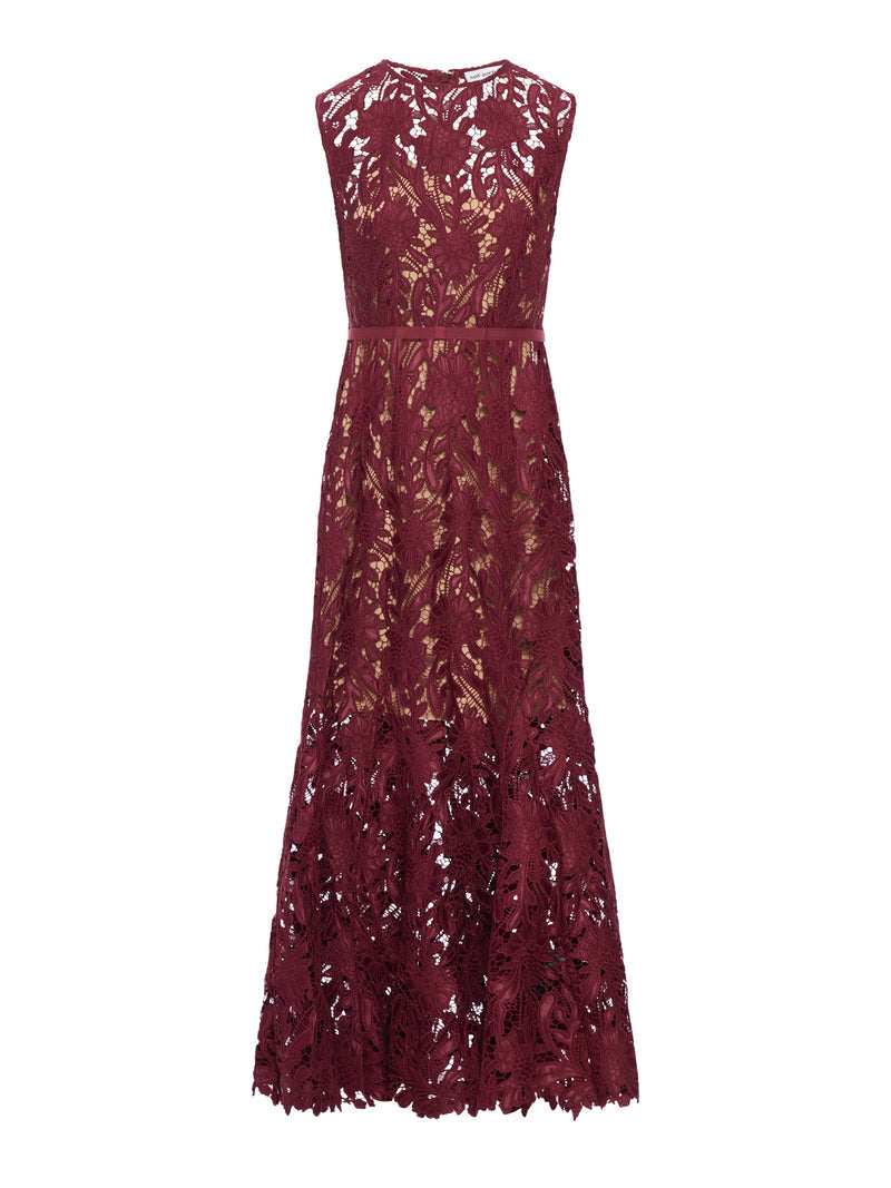 Self-Portrait Women Guipure Lace Midi Dress SELF-PORTRAIT