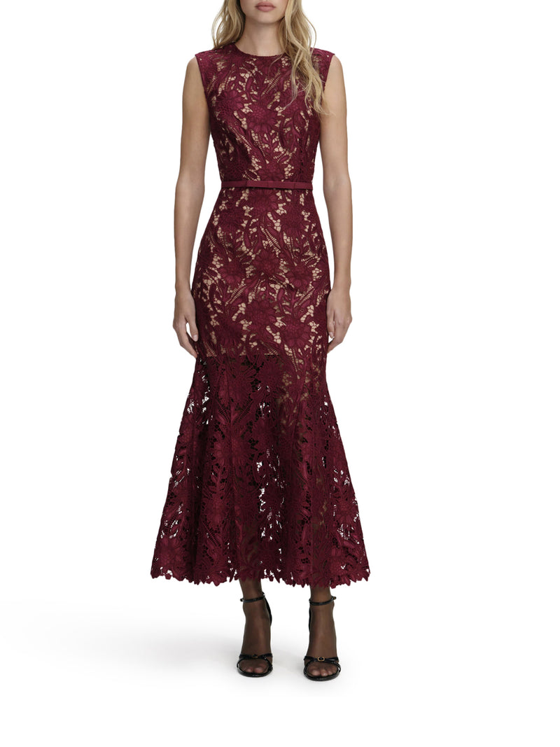 Self-Portrait Women Guipure Lace Midi Dress SELF-PORTRAIT