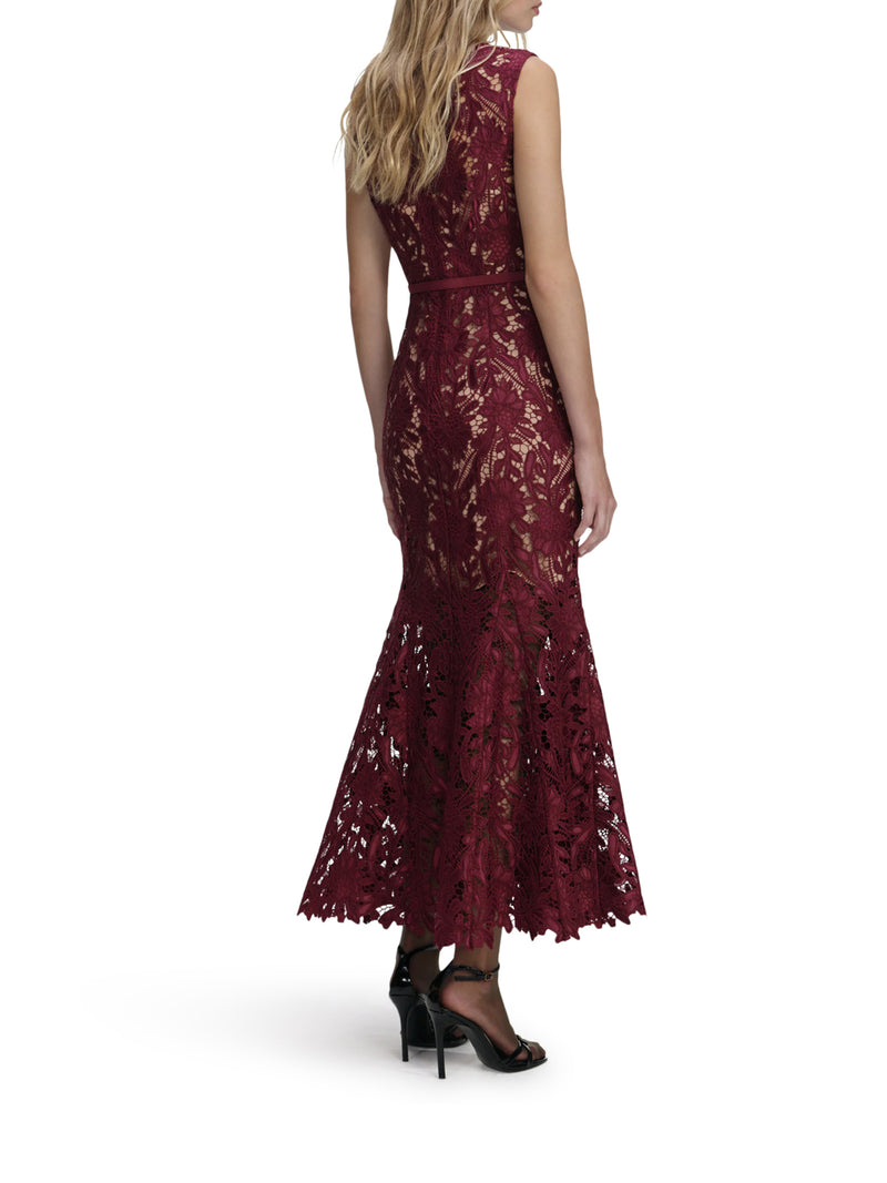 Self-Portrait Women Guipure Lace Midi Dress SELF-PORTRAIT