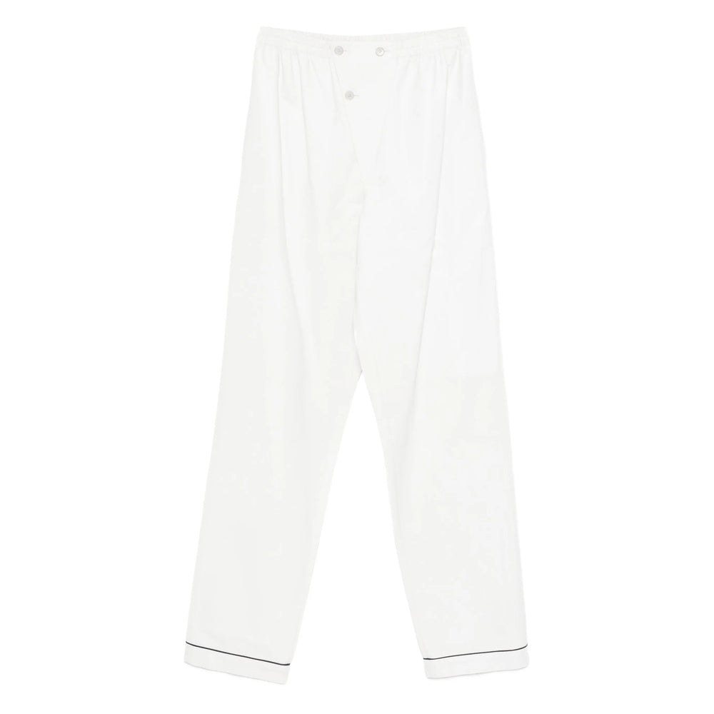 Prada White Trousers - Straight Trousers Women PRADA