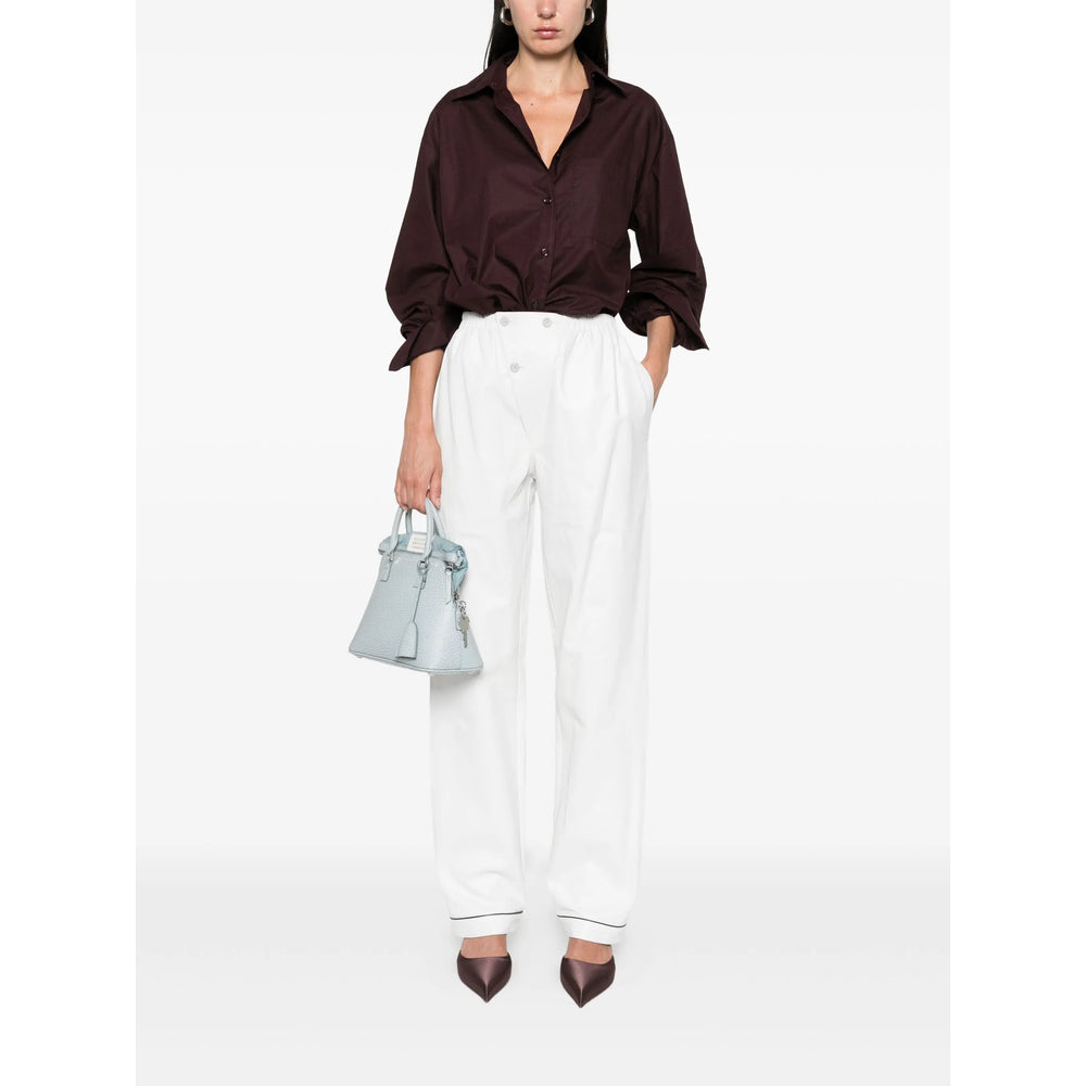 Prada White Trousers - Straight Trousers Women PRADA