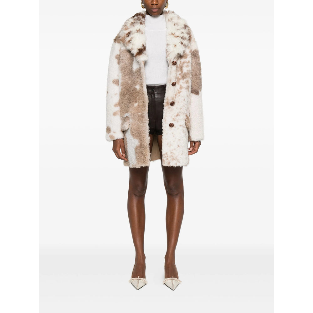 Prada White Coats - Leather Coats Women PRADA