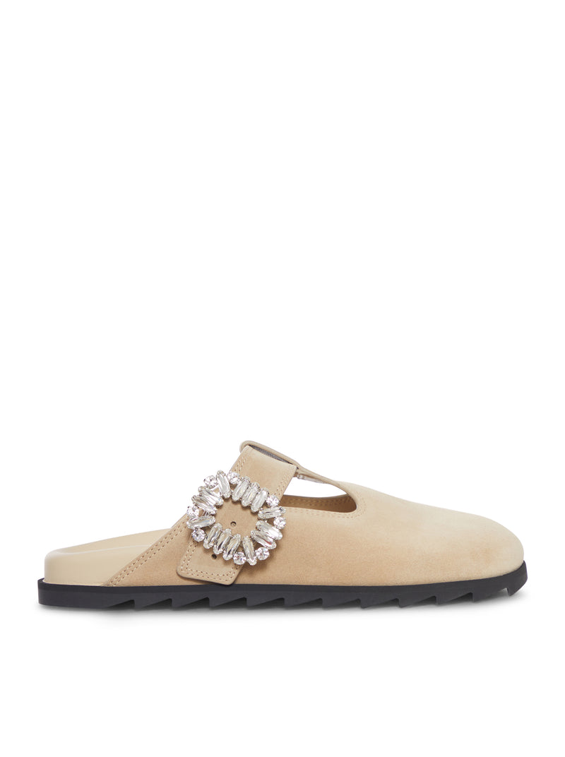 Roger Vivier Women Slidy Viv Suede Mule ROGER VIVIER