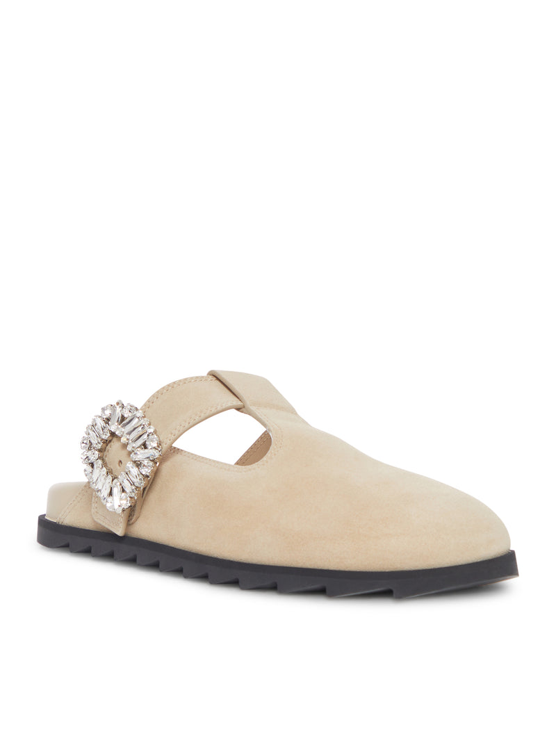 Roger Vivier Women Slidy Viv Suede Mule ROGER VIVIER