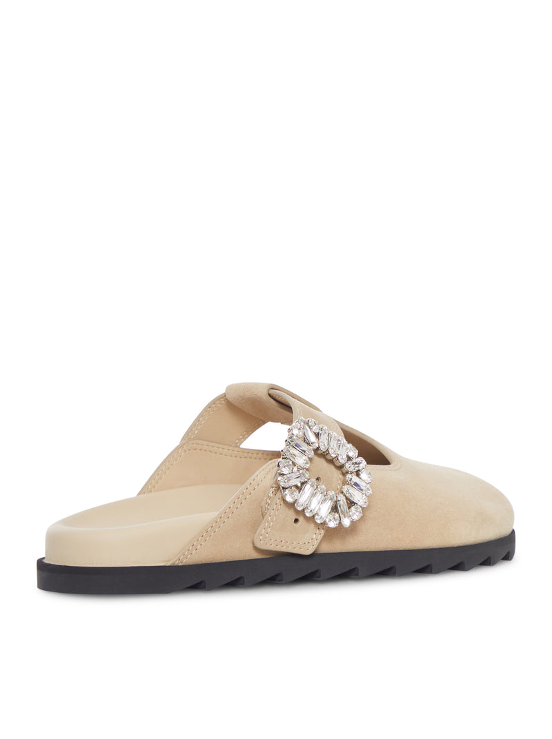 Roger Vivier Women Slidy Viv Suede Mule ROGER VIVIER