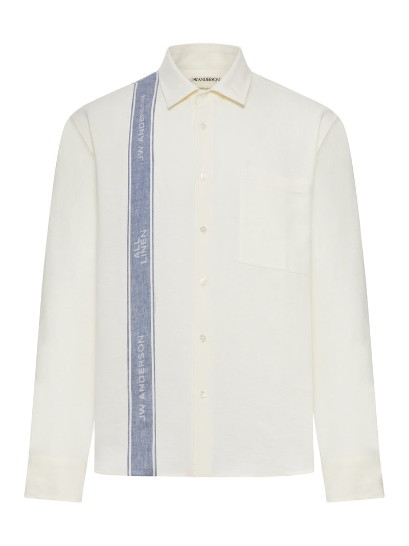 J.W.Anderson Men Long-Sleeved Linen Shirt J.W. ANDERSON