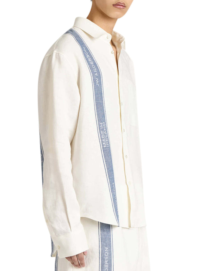 J.W.Anderson Men Long-Sleeved Linen Shirt J.W. ANDERSON