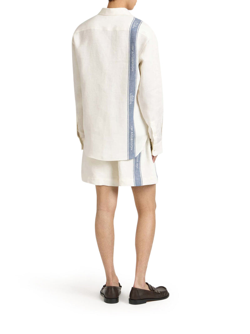 J.W.Anderson Men Long-Sleeved Linen Shirt J.W. ANDERSON