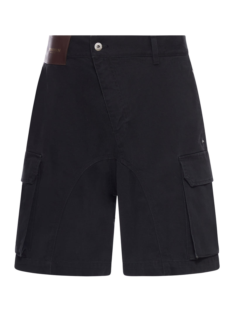 J.W.Anderson Men Twisted Cotton Shorts J.W. ANDERSON